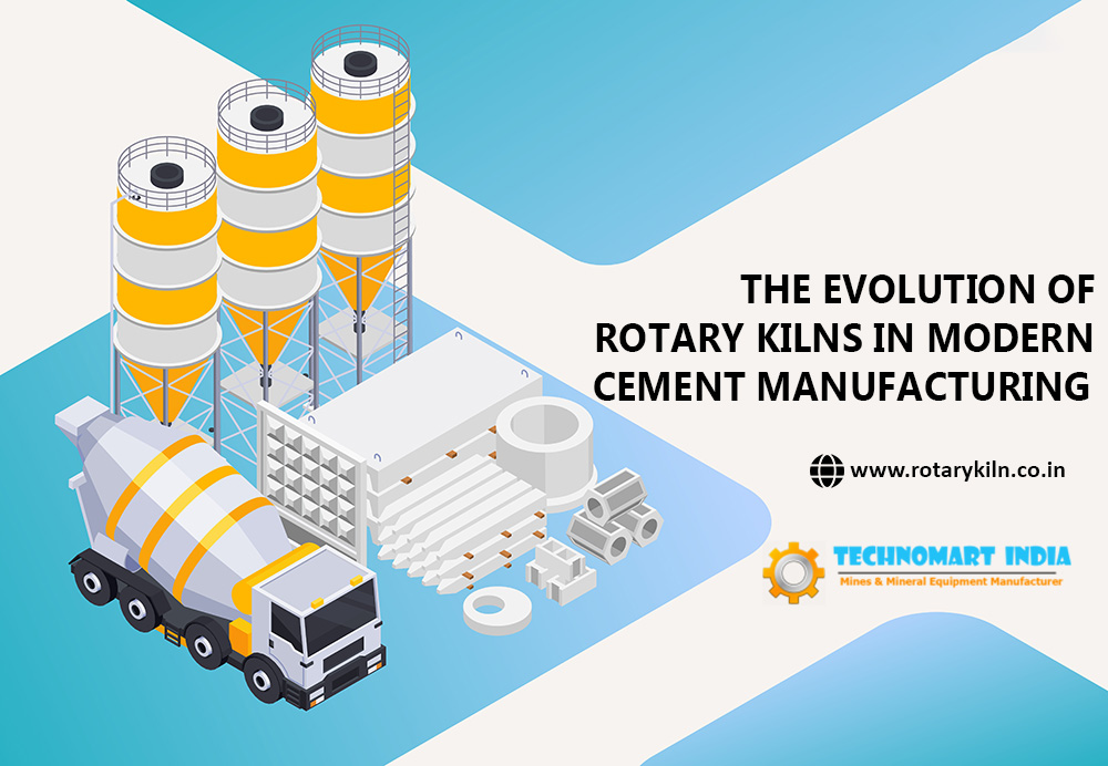rotary kiln for cement manufacture